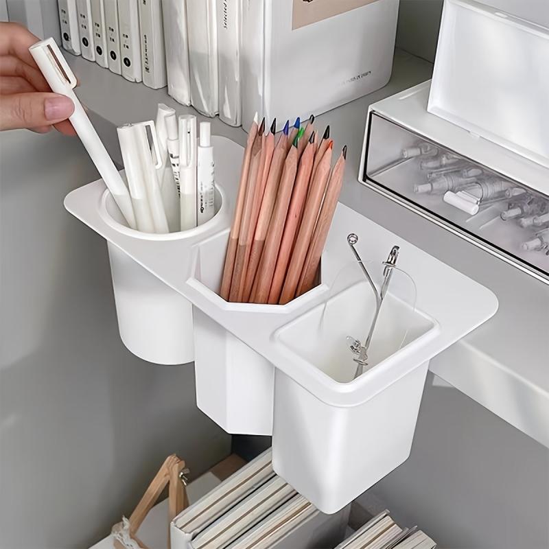 Office Pen Holder Student Stationery Storage Functional Desktop Organizer