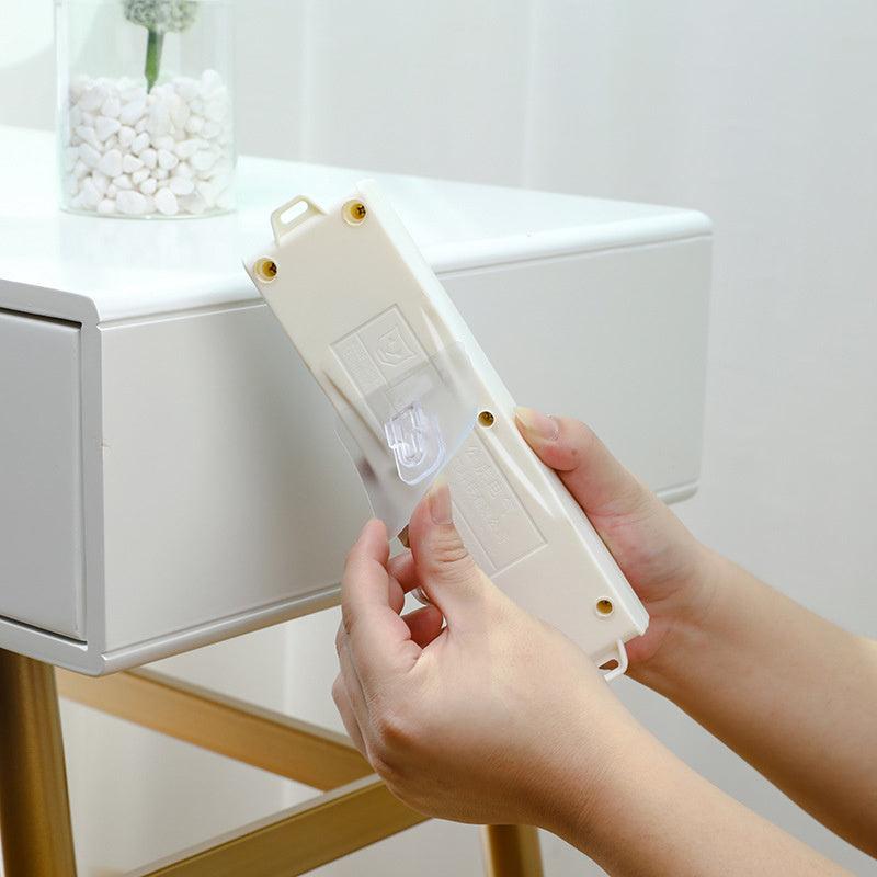 Double Sided Wall Mounted Wire Storage Rack Socket Bracket Kitchen Bathroom