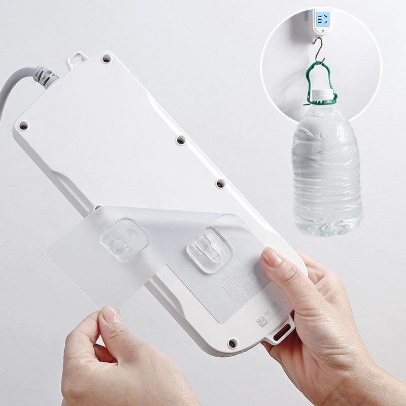 Double Sided Wall Mounted Wire Storage Rack Socket Bracket Kitchen Bathroom