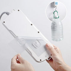 Double Sided Wall Mounted Wire Storage Rack Socket Bracket Kitchen Bathroom