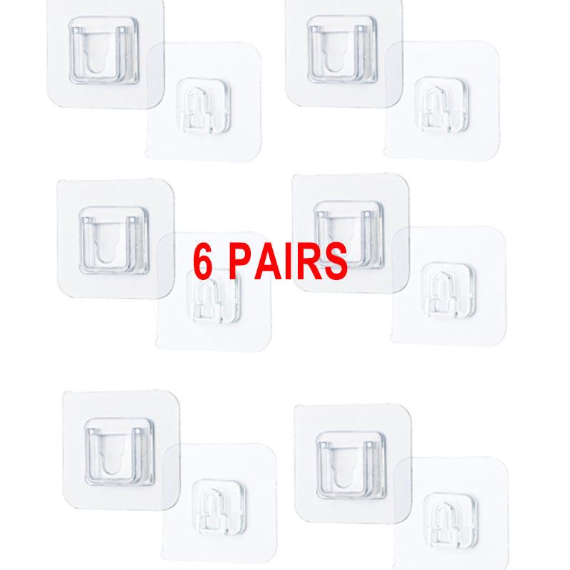 Double Sided Wall Mounted Wire Storage Rack Socket Bracket Kitchen Bathroom