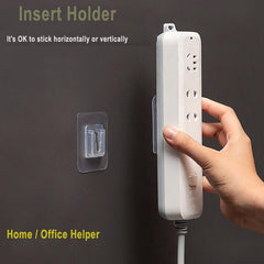 Double Sided Wall Mounted Wire Storage Rack Socket Bracket Kitchen Bathroom