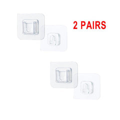 Double Sided Wall Mounted Wire Storage Rack Socket Bracket Kitchen Bathroom