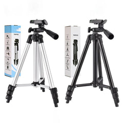 Portable Vlog Tripod for Smartphone Camera with Phone Mount Microphone LED Light
