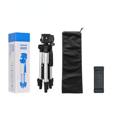 Portable Vlog Tripod for Smartphone Camera with Phone Mount Microphone LED Light