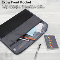 13 Pocket Expanding File Folder Zipper Closure & Colorful Tabs