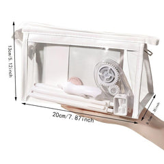 Large Capacity Transparent Triangle Pencil Case
