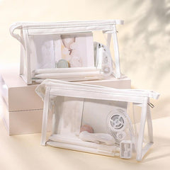 Large Capacity Transparent Triangle Pencil Case