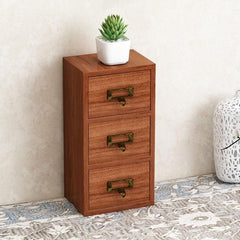 3 Drawers Apothecary Cabinet Rack Desktop Storage Drawer