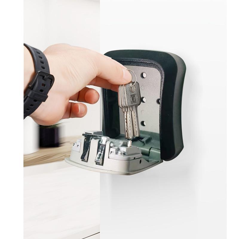 Key Lock Box Wall Mounted Waterproof Key Storage Lock Box For Outdoor & Indoor