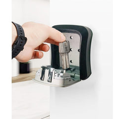 Key Lock Box Wall Mounted Waterproof Key Storage Lock Box For Outdoor & Indoor