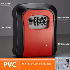 Key Lock Box Wall Mounted Waterproof Key Storage Lock Box For Outdoor & Indoor