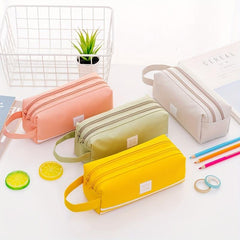 Double Layer Pencil Case for Students