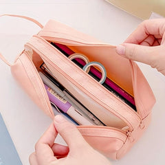 Double Layer Pencil Case for Students