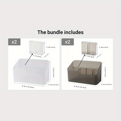 4 Compartment Makeup & Jewelry Organizer for Bedroom & Bathroom