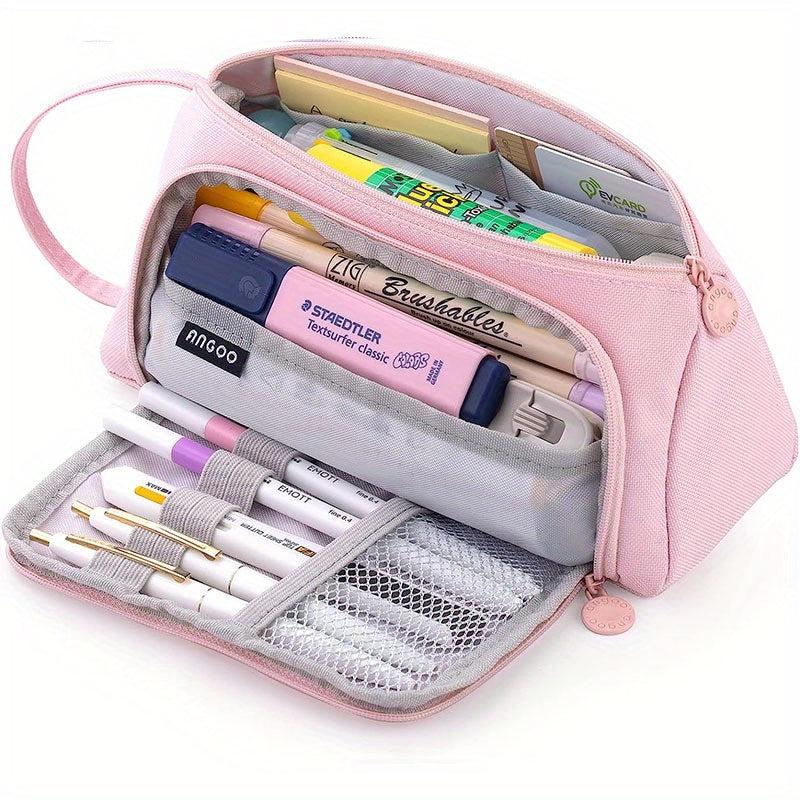 Handheld Pencil Pouch Pen Bag Stationery Storage for Office College Adults