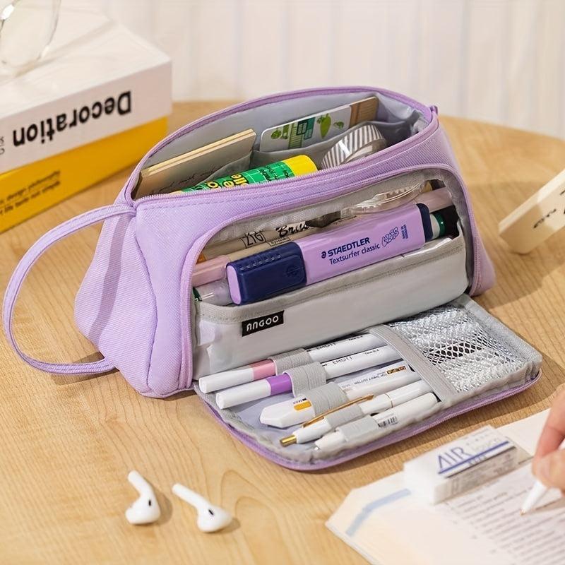 Handheld Pencil Pouch Pen Bag Stationery Storage for Office College Adults