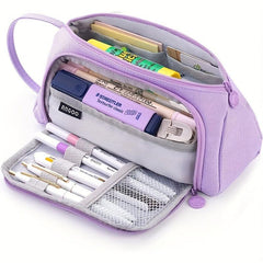 Handheld Pencil Pouch Pen Bag Stationery Storage for Office College Adults