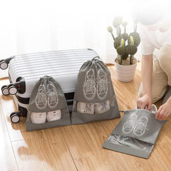 5pcs Waterproof Shoe Bags Travel Storage Pouch Organizer with Window