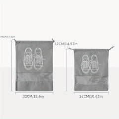5pcs Waterproof Shoe Bags Travel Storage Pouch Organizer with Window