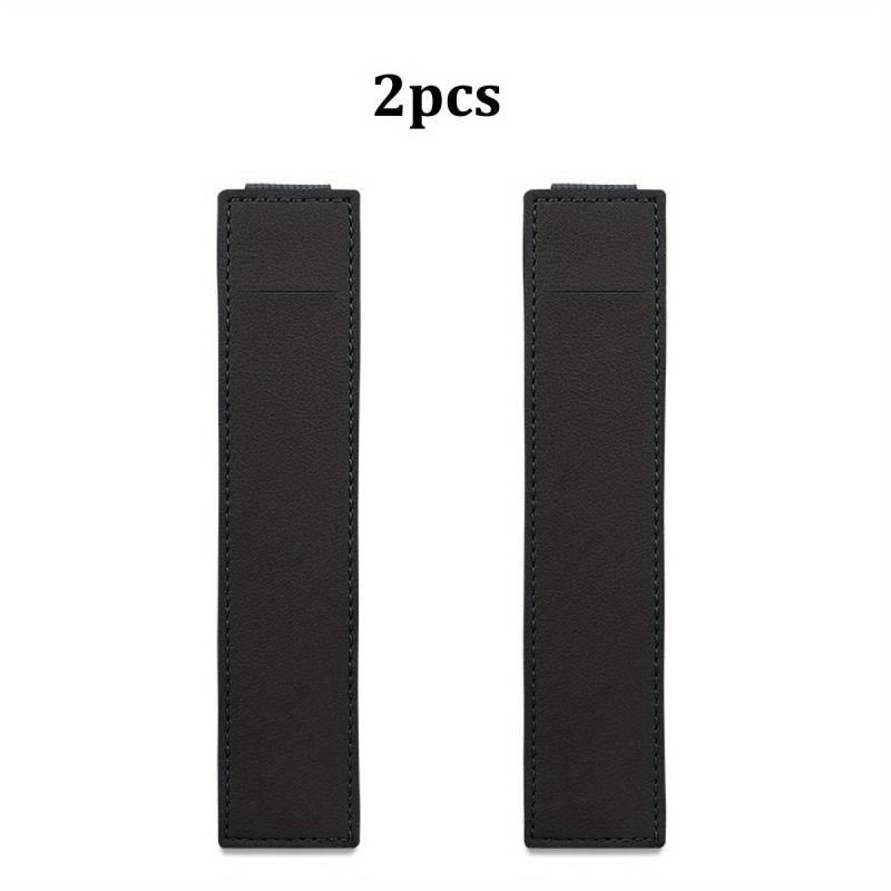 2pcs Leather Adjustable Elastic Band Pen Holder For Planner and Notebook