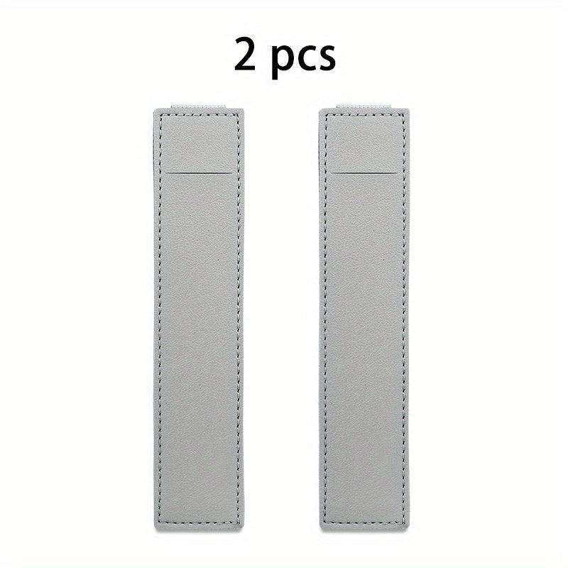 2pcs Leather Adjustable Elastic Band Pen Holder For Planner and Notebook