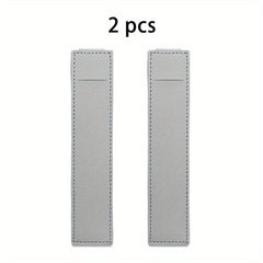 2pcs Leather Adjustable Elastic Band Pen Holder For Planner and Notebook