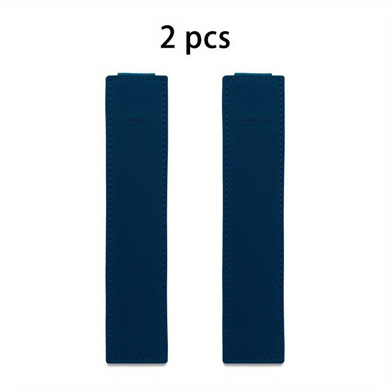 2pcs Leather Adjustable Elastic Band Pen Holder For Planner and Notebook