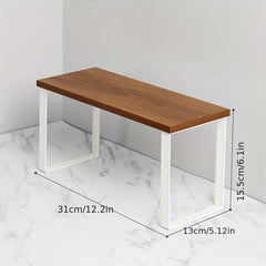 Desktop Iron Storage Rack for Bathroom Kitchen Organization