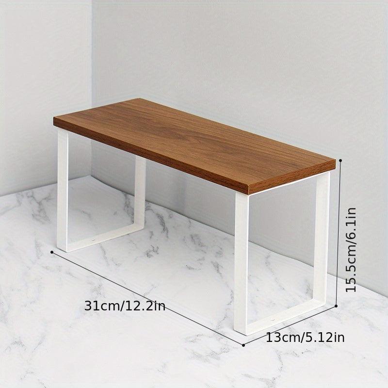 Desktop Iron Storage Rack for Bathroom Kitchen Organization