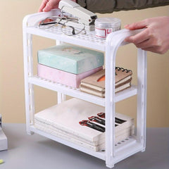 Plastic Three layer Shelf Desktop Storage Rack
