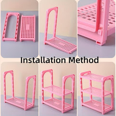 Plastic Three layer Shelf Desktop Storage Rack