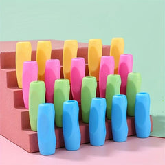 12pcs Pen Grips Silicone Finger Holder Ergonomic Writing Aid