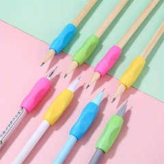 12pcs Pen Grips Silicone Finger Holder Ergonomic Writing Aid