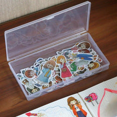 Transparent Desk Storage Box for Student Stationery Large Size