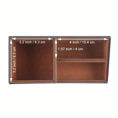 Stylish Leather Desktop Organizer & Remote Control Holder