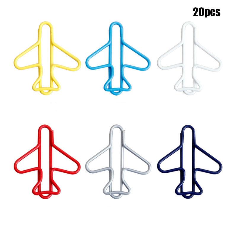 20pcs Cat Shaped Paper Clips for School & Office Supplies