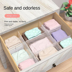 Transparent Drawer Storage Partition Board for Underwear Sock Storage