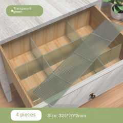 Transparent Drawer Storage Partition Board for Underwear Sock Storage
