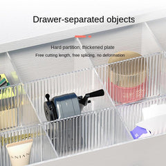 Transparent Drawer Storage Partition Board for Underwear Sock Storage