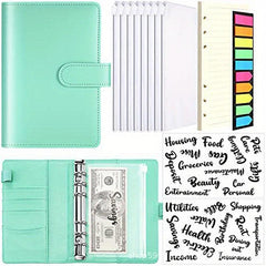 A6 Budget Book Macaron PU Binder Cash Hand Book