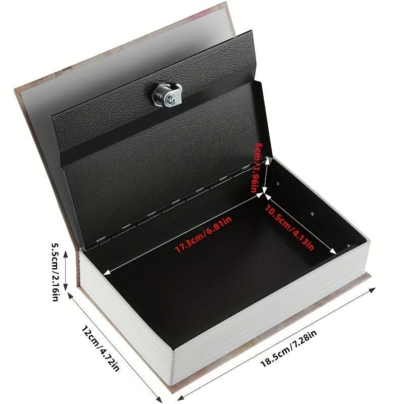 Red Book Money Box Safe Secret Storage English Dictionary W