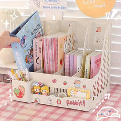 Desktop Bookends Storage Organizer for Office Desk and School
