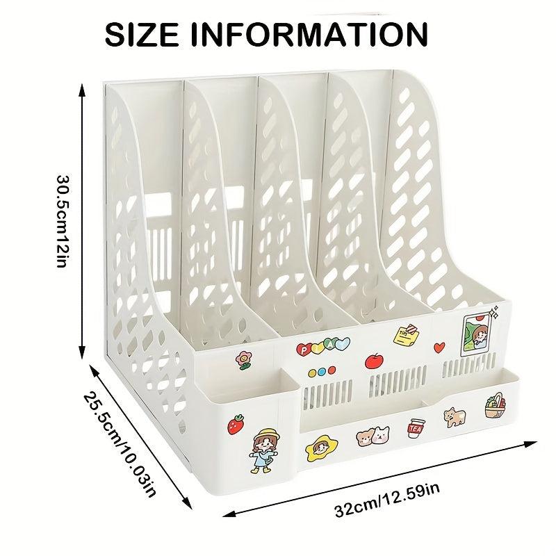 Desktop Bookends Storage Organizer for Office Desk and School
