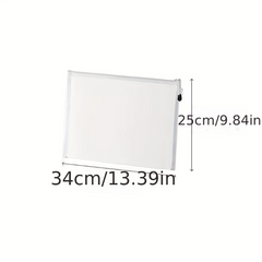 Mesh Zipper Pouch File Bag Waterproof Zipper Folder