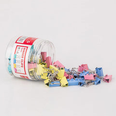 Binder Clips & Paper Clips Set - 40 48 60pcs - 0.59 0.75 1.38 Inch