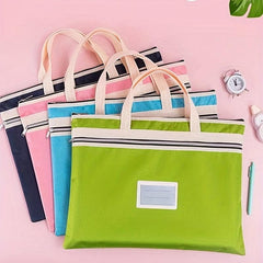 A4 A3 Art Storage Bag Waterproof Graphic Storage Bag Colorful Grid Zipper Bag