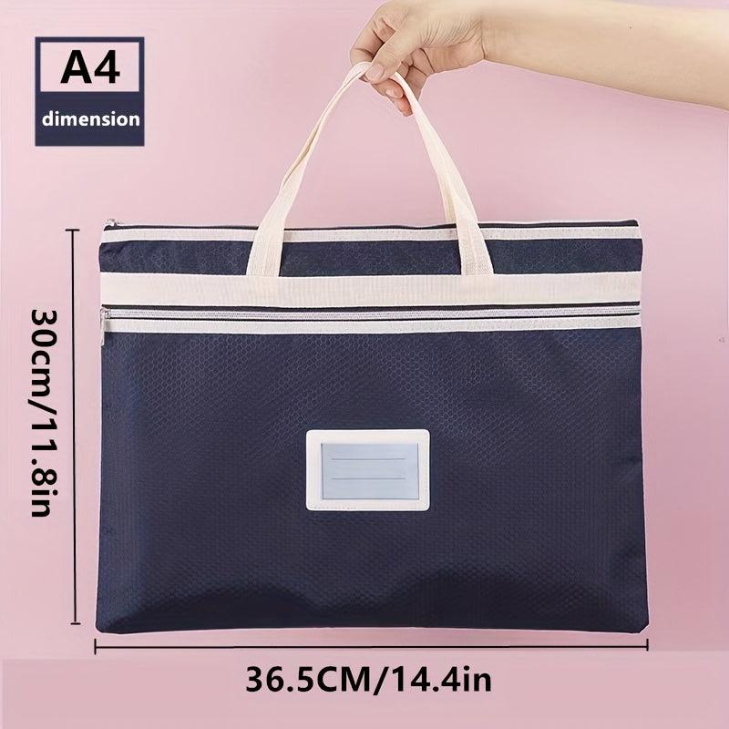 A4 A3 Art Storage Bag Waterproof Graphic Storage Bag Colorful Grid Zipper Bag