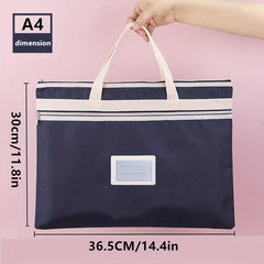 A4 A3 Art Storage Bag Waterproof Graphic Storage Bag Colorful Grid Zipper Bag