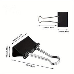 12pcs Long Tail Clip for Office Paper Organization